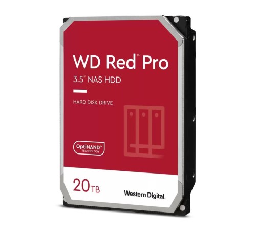 20TB 7200 RPM, SATA 6 Gb/s, CMR, 512 MB Cache,  3.5" Red pro