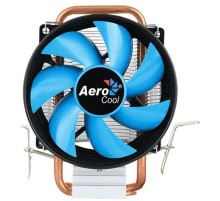 Устройство охлаждения(кулер) Aerocool Verkho 1-3P Soc-FM2+/AM2+/AM3+/AM4/1150/1151/1155 3-pin 28dB Al+Cu 100W 280gr Ret
