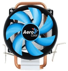 Устройство охлаждения(кулер) Aerocool Verkho 1-3P Soc-FM2+/AM2+/AM3+/AM4/1150/1151/1155 3-pin 28dB Al+Cu 100W 280gr Ret