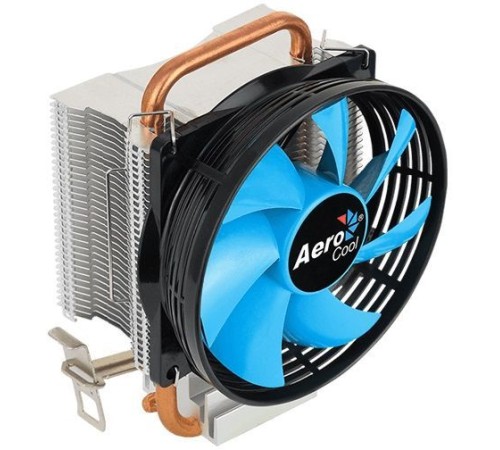 Устройство охлаждения(кулер) Aerocool Verkho 1-3P Soc-FM2+/AM2+/AM3+/AM4/1150/1151/1155 3-pin 28dB Al+Cu 100W 280gr Ret