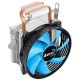 Устройство охлаждения(кулер) Aerocool Verkho 1-3P Soc-FM2+/AM2+/AM3+/AM4/1150/1151/1155 3-pin 28dB Al+Cu 100W 280gr Ret