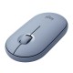 Мышь беспроводная Logitech PEBBLE M350 Blue [910-005598] голубая, оптическая, 1000dpi, 2.4GHz, USB-ресивер, бесшумная, под обе руки