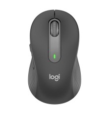 Мышь беспроводная Logitech M650 Signature Graphite [910-006390] темно-серая, 400-4000 dpi, Bluetooth + 2.4G, 5 кнопок, АА-батарейка, полноразмерная, правый хват