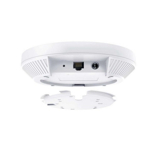 TP-Link EAP633, AX1800 Потолочная двухдиапазонная точка доступа Wi-Fi 6, 1 гиг. порт RJ45, до 574 Мбит/с на 2,4 ГГц + до 1201 Мбит/с на 5 ГГц, PoE 802.3at, 2 встр.антенны, MU-MIMO, БП нет в комплекте (EAP613)