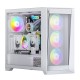 "Lagrange" ATX, White, FANS: 120mm ARGB: 3 Top + 1 Rear + HUB. Drive bay int: 3x3,5" + 3x2,5". 2xUSB3.0+1xUSB-C, Audio I/O, Up to 14x120mm Fans, GPU up to 425mm, PSU max 270mm, CPU cooler up to 190mm, SPCC 1,0mm metal, 4mm TG side pane