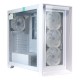 "Lagrange" ATX, White, FANS: 120mm ARGB: 3 Top + 1 Rear + HUB. Drive bay int: 3x3,5" + 3x2,5". 2xUSB3.0+1xUSB-C, Audio I/O, Up to 14x120mm Fans, GPU up to 425mm, PSU max 270mm, CPU cooler up to 190mm, SPCC 1,0mm metal, 4mm TG side pane