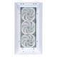 "Lagrange" ATX, White, FANS: 120mm ARGB: 3 Top + 1 Rear + HUB. Drive bay int: 3x3,5" + 3x2,5". 2xUSB3.0+1xUSB-C, Audio I/O, Up to 14x120mm Fans, GPU up to 425mm, PSU max 270mm, CPU cooler up to 190mm, SPCC 1,0mm metal, 4mm TG side pane