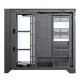 "Lagrange" ATX, Black, W/O Fans, Drive bay int: 3x3,5" + 3x2,5". 2xUSB3.0+1xUSB-C, Audio I/O, Up to 14x120mm Fans, GPU up to 425mm, PSU max 270mm, CPU cooler up to 190mm, SPCC 1,0mm metal, 4mm TG side panel.