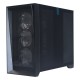 "Lagrange" ATX, Black, FANS: 120mm ARGB: 3 Top + 1 Rear + HUB. Drive bay int: 3x3,5" + 3x2,5". 2xUSB3.0+1xUSB-C, Audio I/O, Up to 14x120mm Fans, GPU up to 425mm, PSU max 270mm, CPU cooler up to 190mm, SPCC 1,0mm metal, 4mm TG side pane