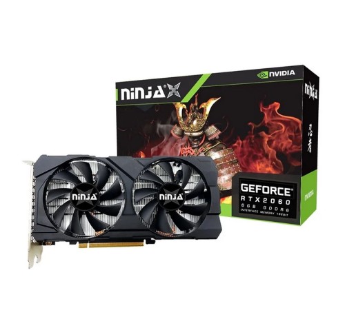 Видеокарта Ninja (Sinotex) nVidia RTX 2060 1365 6144 14000 192 RTL [NF206FG66F]