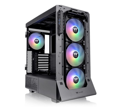 Корпус Thermaltake Ceres 500 TG ARGB черный без БП ATX 4x140mm 2xUSB3.0 1xUSB3.1 audio bott PSU