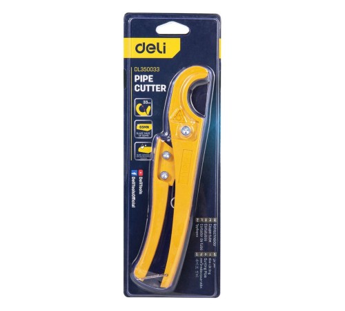 Труборез Deli Труборез для пластиковых труб Deli DL350033 диаметр реза до 33мм, лезвия с тефлоновым покрытием