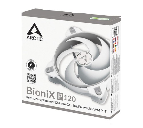 ARCTIC BioniX P120 (Grey/White) PWM 200 - 2100 RPM - retail (ACFAN00167A)