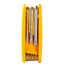 Ключи Deli Набор складных шестигранных ключей «TORX" Deli DL234308 размеры T9,T10,T15,T20,T25,T27,T30,T40, пластиковый держатель