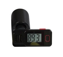 Автомобильный FM-модулятор Ritmix FMT-A775 черный MicroSD BT USB (15119075)