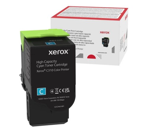 Голубой картридж с тонером емкости (5 500 страниц) Xerox C310/C315 006R04365