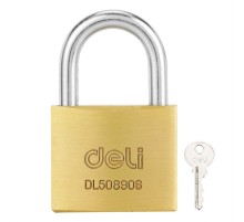 Замок Deli Замок навесной Deli DL508906 латунный, 50мм