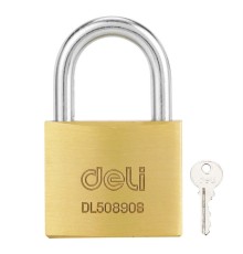 Замок Deli Замок навесной Deli DL508906 латунный, 50мм