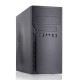 Case Foxline FL–628-FZ450R-U32 mATX case, black, w/PSU 450W 12cm, w/2xUSB2.0, w/2xUSB3.0 w/pwr cord, w/o FAN