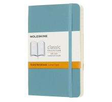 Блокнот Moleskine CLASSIC SOFT QP611B35 Pocket 90x140мм 192стр. линейка мягкая обложка голубой