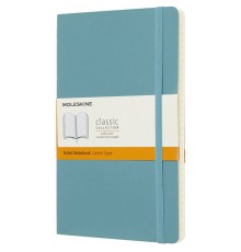 Блокнот Moleskine CLASSIC SOFT QP616B35 Large 130х210мм 192стр. линейка мягкая обложка голубой