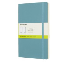 Блокнот Moleskine CLASSIC SOFT QP618B35 Large 130х210мм 192стр. нелинованный мягкая обложка голубой