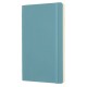 Блокнот Moleskine CLASSIC SOFT QP618B35 Large 130х210мм 192стр. нелинованный мягкая обложка голубой