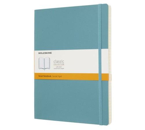 Блокнот Moleskine CLASSIC SOFT QP621B35 XLarge 190х250мм 192стр. линейка мягкая обложка голубой Блокнот Moleskine CLASSIC SOFT QP621B35 XLarge 190х250мм 192стр. линейка мягкая обложка голубой