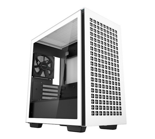 Корпус MiniTower DeepCool CH370 WH белый без БП mATX TG window 1x120mm fan (R-CH370-WHNAM1-G-1)