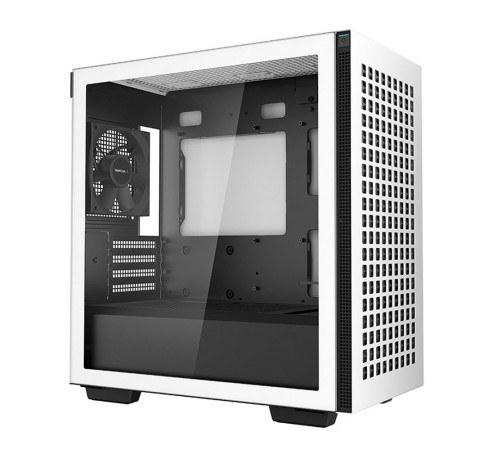 Корпус MiniTower DeepCool CH370 WH белый без БП mATX TG window 1x120mm fan (R-CH370-WHNAM1-G-1)