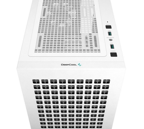 Корпус MiniTower DeepCool CH370 WH белый без БП mATX TG window 1x120mm fan (R-CH370-WHNAM1-G-1)