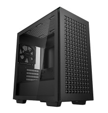 Корпус MiniTower DeepCool CH370 черный без БП mATX TG window 1x120mm fan (R-CH370-BKNAM1-G-1)