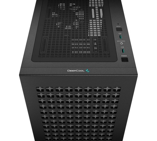 Корпус MiniTower DeepCool CH370 черный без БП mATX TG window 1x120mm fan (R-CH370-BKNAM1-G-1)