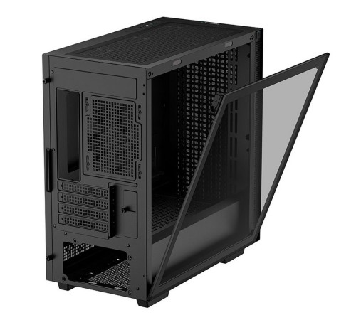 Корпус MiniTower DeepCool CH370 черный без БП mATX TG window 1x120mm fan (R-CH370-BKNAM1-G-1)