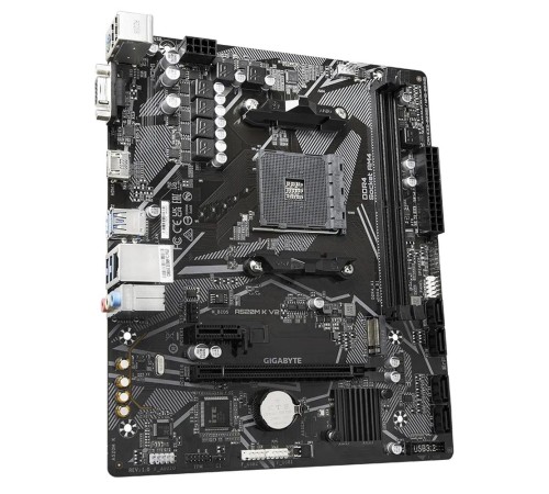 Материнская плата GIGABYTE A520M K V2, AM4, A520, 2*DDR4, D-SUB+HDMI,  4 SATA 6 Гб/с, M2, Audio, Gb LAN, USB 3.2, USB 2.0, mATX (A520M K V2)