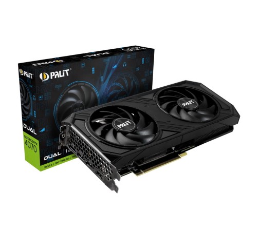 Видеокарта PCIE16 RTX4070 12GB PA-RTX4070 DUAL 12GB PALIT Видеокарта PCIE16 RTX4070 12GB PA-RTX4070 DUAL 12GB PALIT