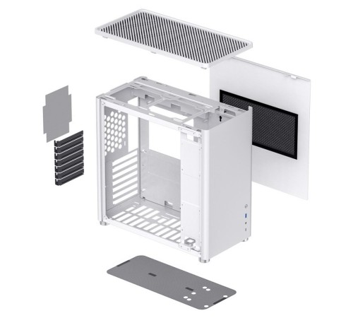 Корпус JONSBO D40 White без БП, боковая панель из закаленного стекла, mini-ITX, micro-ATX, ATX, бел. Корпус JONSBO D40 White без БП, боковая панель из закаленного стекла, mini-ITX, micro-ATX, ATX, бел.
