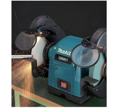 Электроточило Makita GB801 120Вт 2850об/мин d=205мм t=19мм Электроточило Makita GB801 120Вт 2850об/мин d=205мм t=19мм
