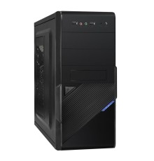 Корпус Minitower ExeGate BA-201 (mATX, без БП, 2*USB, аудио, черный)