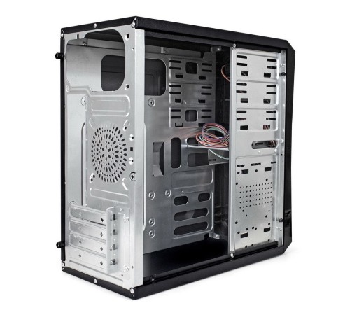 Корпус Minitower ExeGate BA-201 (mATX, без БП, 2*USB, аудио, черный)