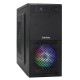 Корпус Minitower ExeGate mEVO-7807 (mATX, без БП, 1*USB+1*USB3.0, черный 1x12см с RGB подсветкой)