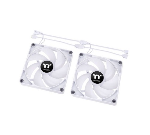 CT120 ARGB PC Cooling Fan White 2 Pack Fan/12025/PWM 500~2000 RPM/ARGB MB Sync/White