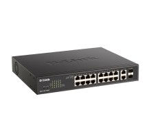 Коммутатор D-Link EasySmart L2 Switch 16х1000Base-T PoE, 2xCombo 1000Base-T/SFP, PoE Budget 130W (DGS-1100-18PV2/A3A)