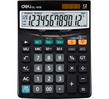 Калькулятор настольный Deli Core E1630 черный 12-разр.