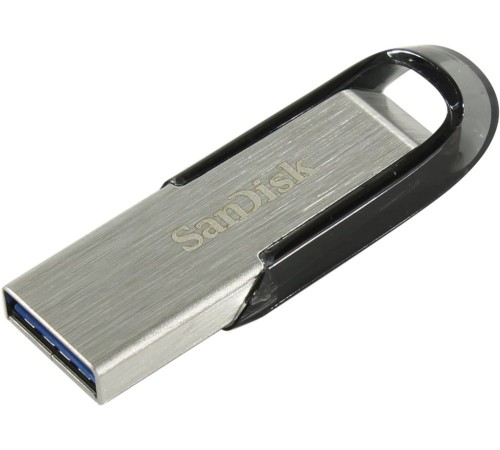 Флеш Диск Sandisk 256Gb Cruzer Ultra Flair SDCZ73-256G-G46 USB3.0 серебристый/черный