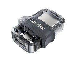 Флеш Диск Sandisk 64Gb Ultra Dual SDDD3-064G-G46 USB3.0 черный