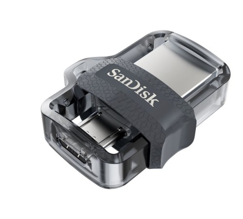Флеш Диск Sandisk 64Gb Ultra Dual SDDD3-064G-G46 USB3.0 черный
