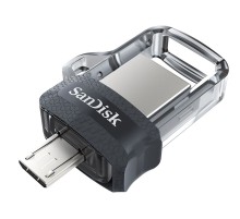 Флеш Диск Sandisk 128Gb Ultra Dual drive SDDD3-128G-G46 USB3.0 черный