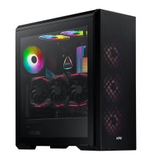 DEFENDER BLACK (DEFENDER-BKCWW) (Midi-Tower, черный, TG, 120mm fan*3)