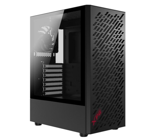 VALOR AIR BLACK (VALORAIRMT-BKCWW) (Midi-Tower, черный, TG, 120mm fan*4)
